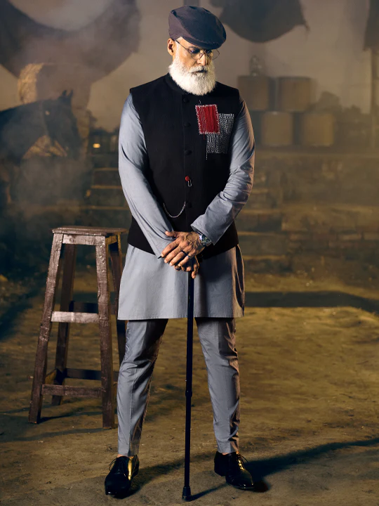Black Blended Waistcoat - AL-WC-414 - Image 7