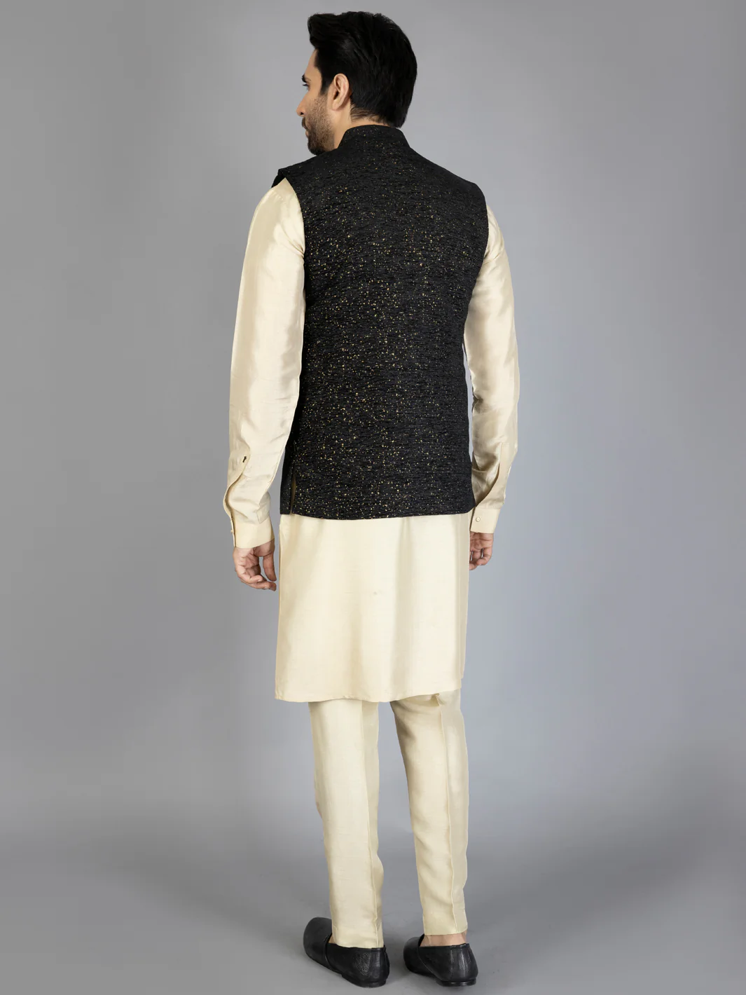 Black Blended Waistcoat - AL-WC-446 - Image 3