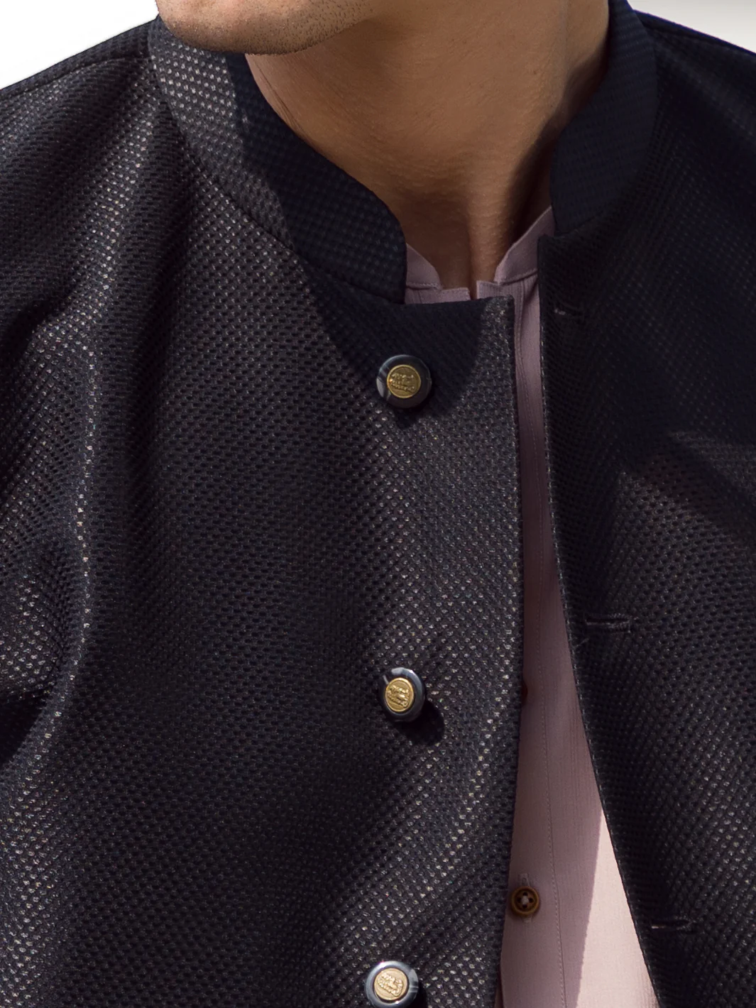 Black Blended Waistcoat - AL-WC-460 - Image 4