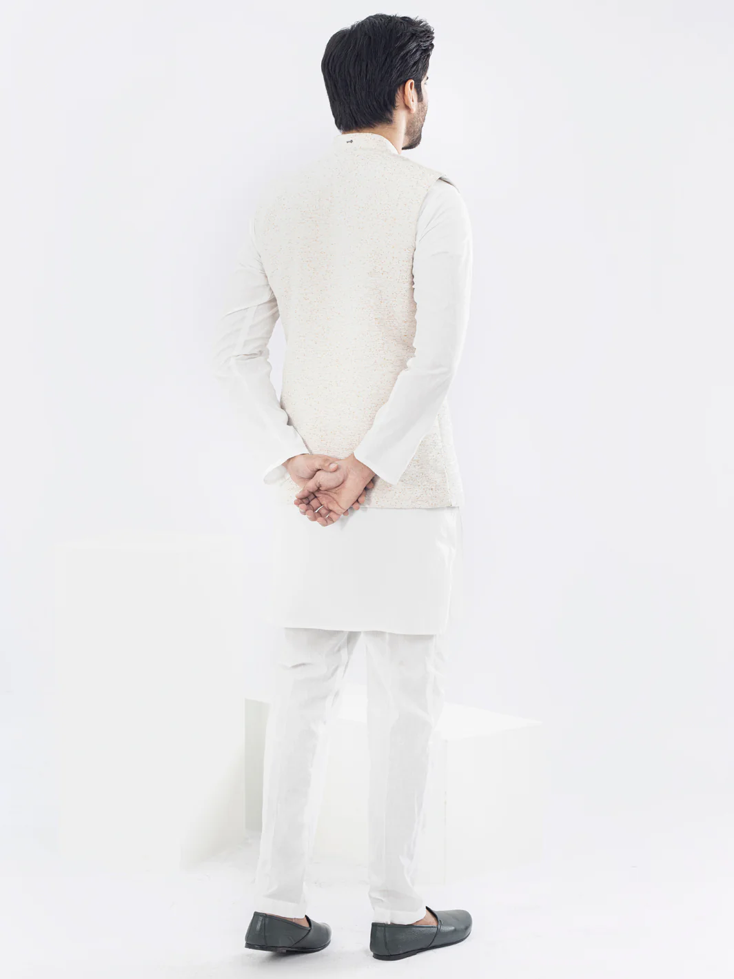 Off White Blended Waistcoat - AL-WC-470 - Image 2