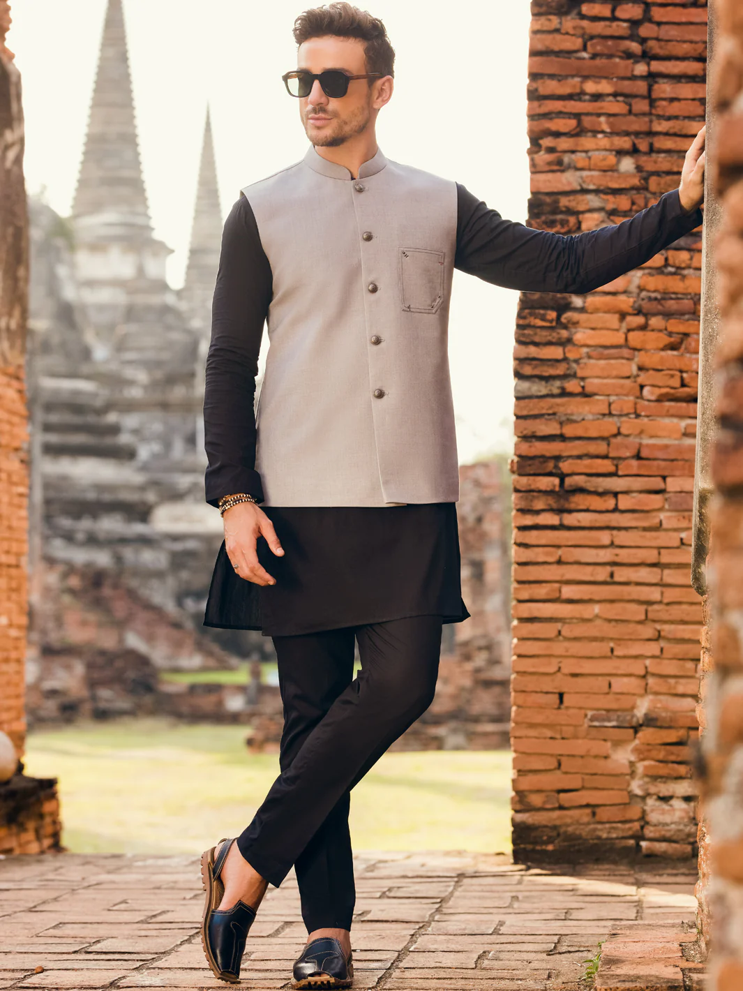 Grey Blended Waistcoat - AL-WC-480 - Image 4