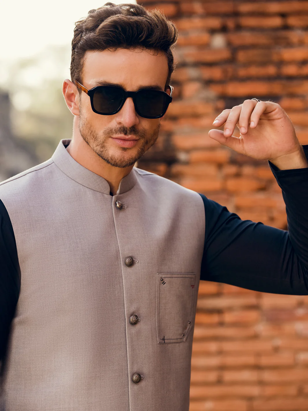 Grey Blended Waistcoat - AL-WC-480 - Image 5