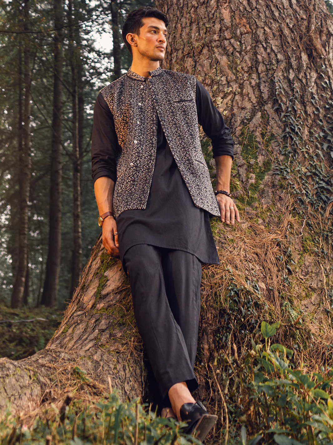 Black Blended Waistcoat - AL-WC-511 - Image 2