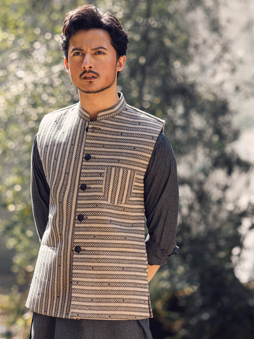 Grey Blended Waistcoat - AL-WC-518 - Image 2