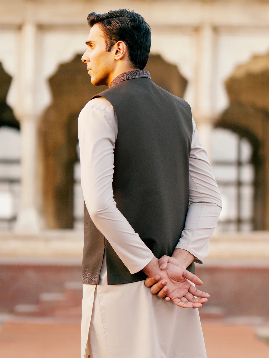 Brown Blended Waistcoat - AL-WC-544B - Image 2