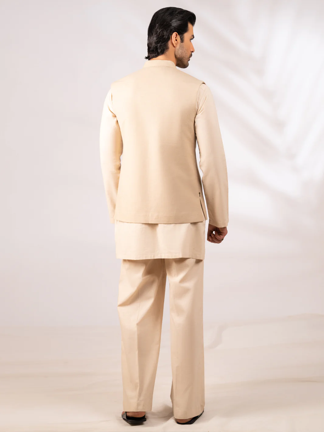 Beige Cut & Sew Waistcoat - AL-WC-630 - Image 3
