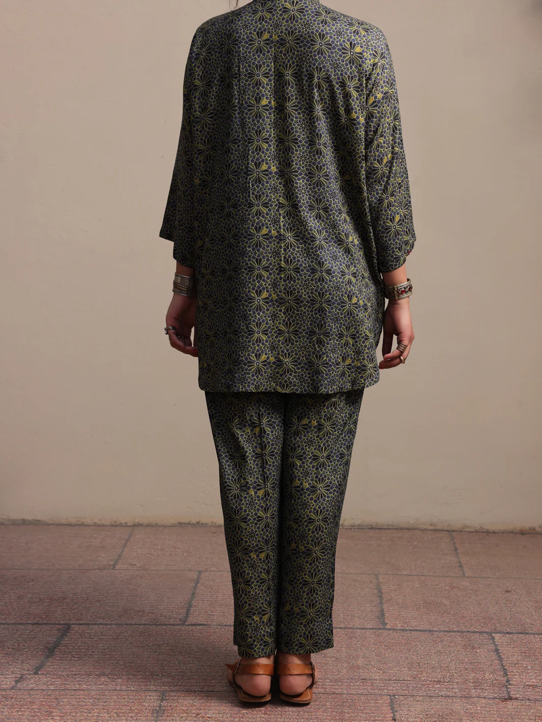 Blue Linen 2 Piece Stitched - ALCR-2PS-LKS-1061 - Image 2
