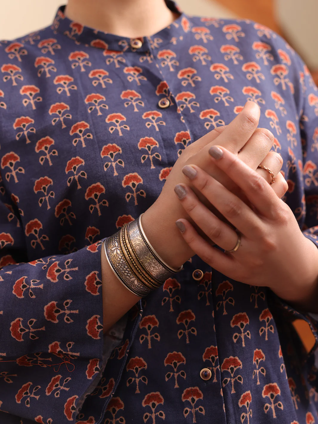 Blue Cotton 2 Piece Stitched - ALCR-2PS-LKS-1063 - Image 3