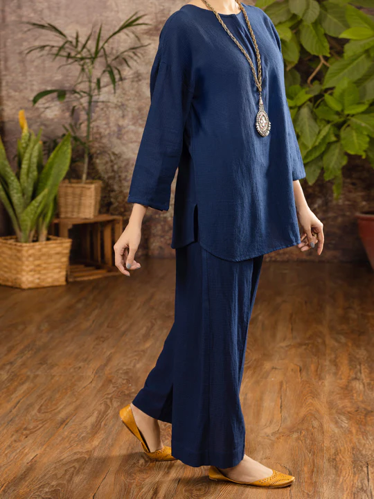 Blue Dobby 2 Piece Stitched - ALCR-2PS-LKS-1099 - Image 4