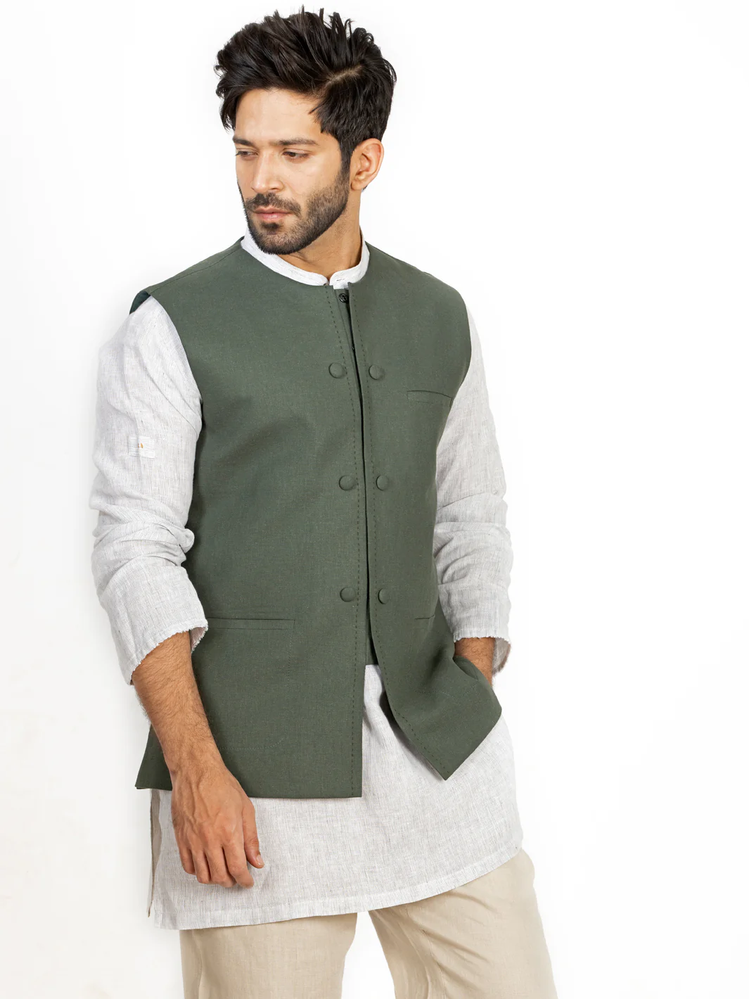 Green Waistcoat - ALCR-WC-005 - Image 2
