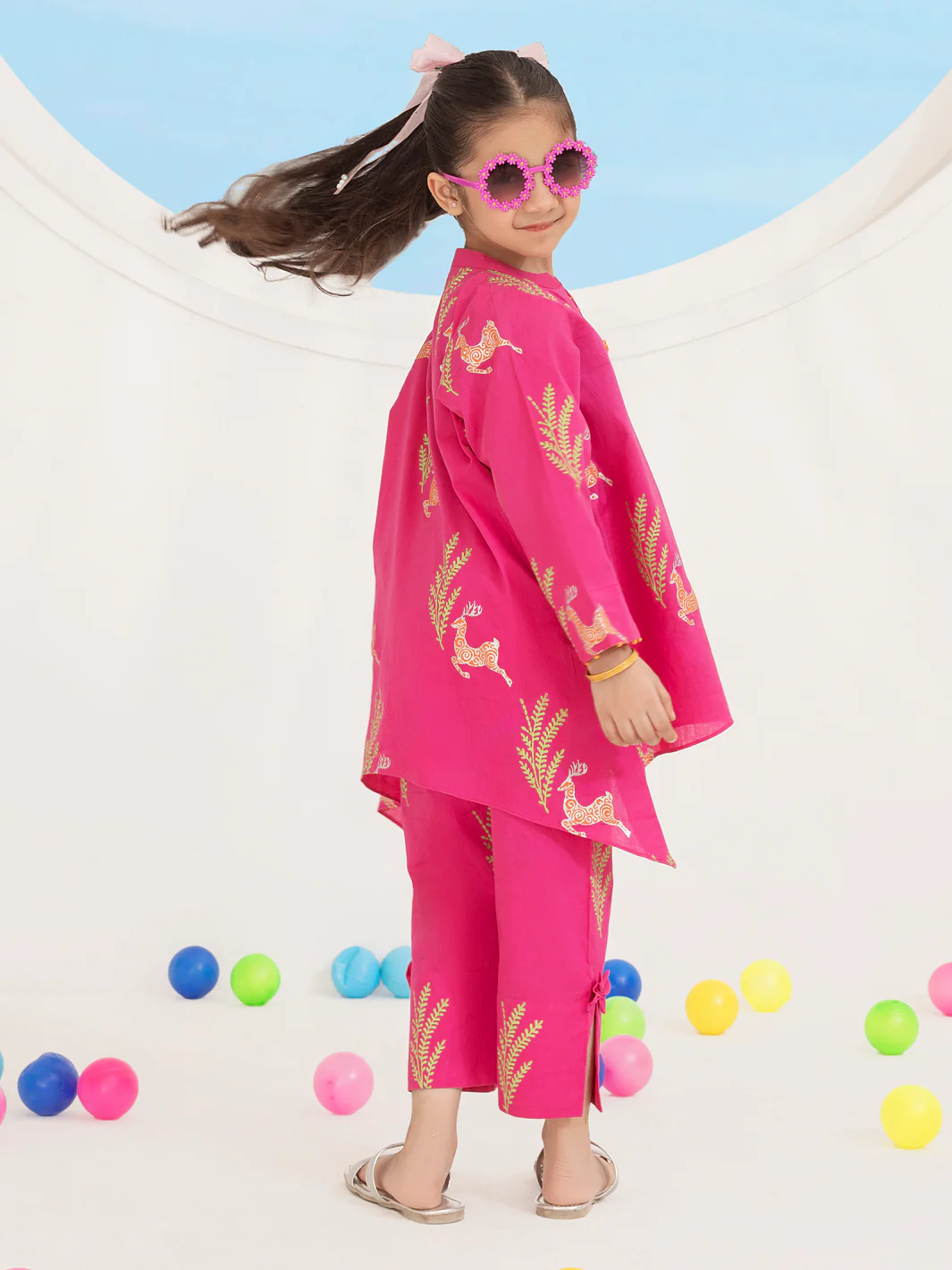 Pink Yarn Dyed 2 Piece Stitched - ALGR-2PS-LKS-1013 - Image 2