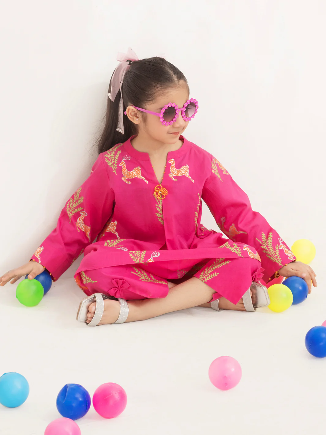 Pink Yarn Dyed 2 Piece Stitched - ALGR-2PS-LKS-1013 - Image 4