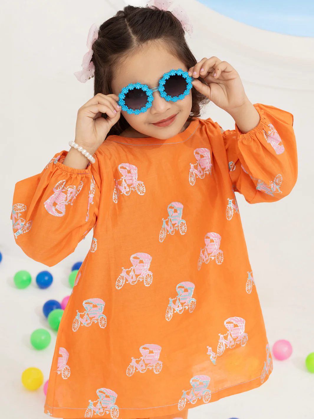 Orange Yarn Dyed 2 Piece Stitched - ALGR-2PS-LKS-1015 - Image 3