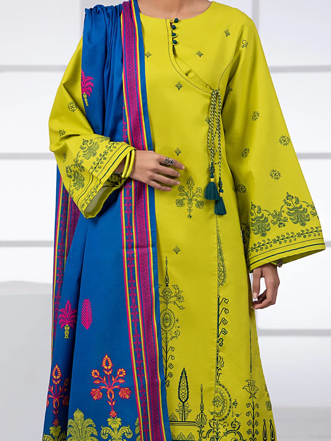 Green Lawn 2 Piece Unstitched - ALP-2PS-1445B - Image 3