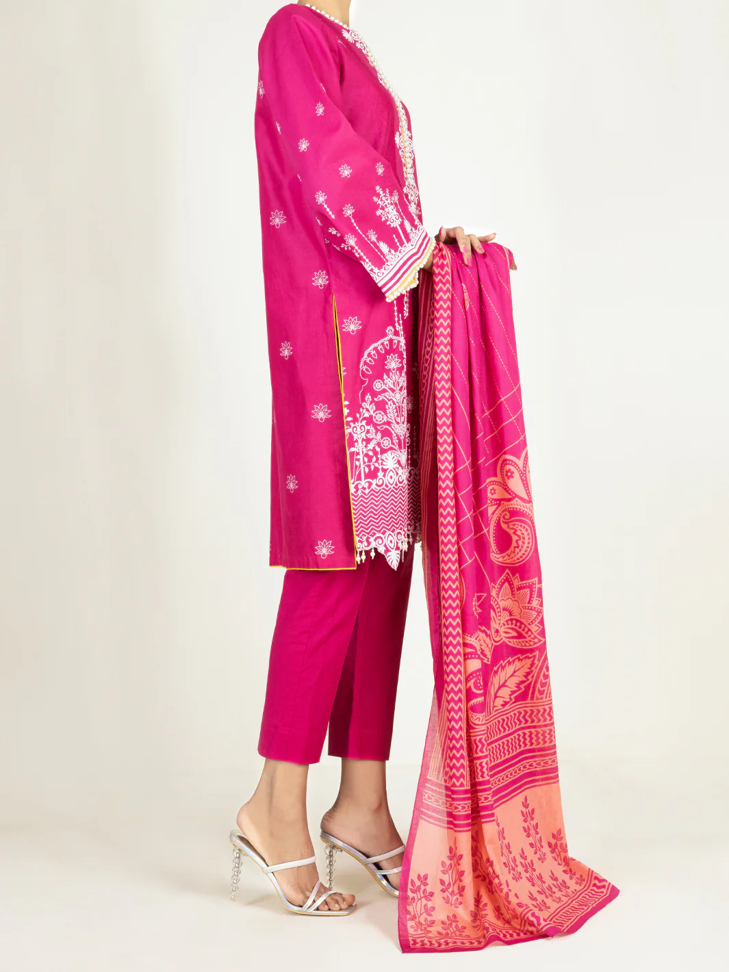 Pink Lawn 2 Piece Unstitched - ALP-2PS-1451B - Image 5