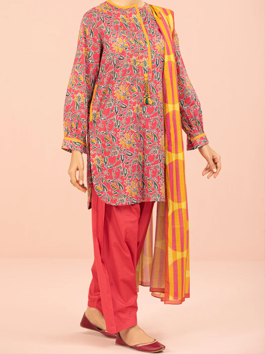 Pink Lawn 2 Piece Unstitched - ALP-2PS-1560 - Image 3