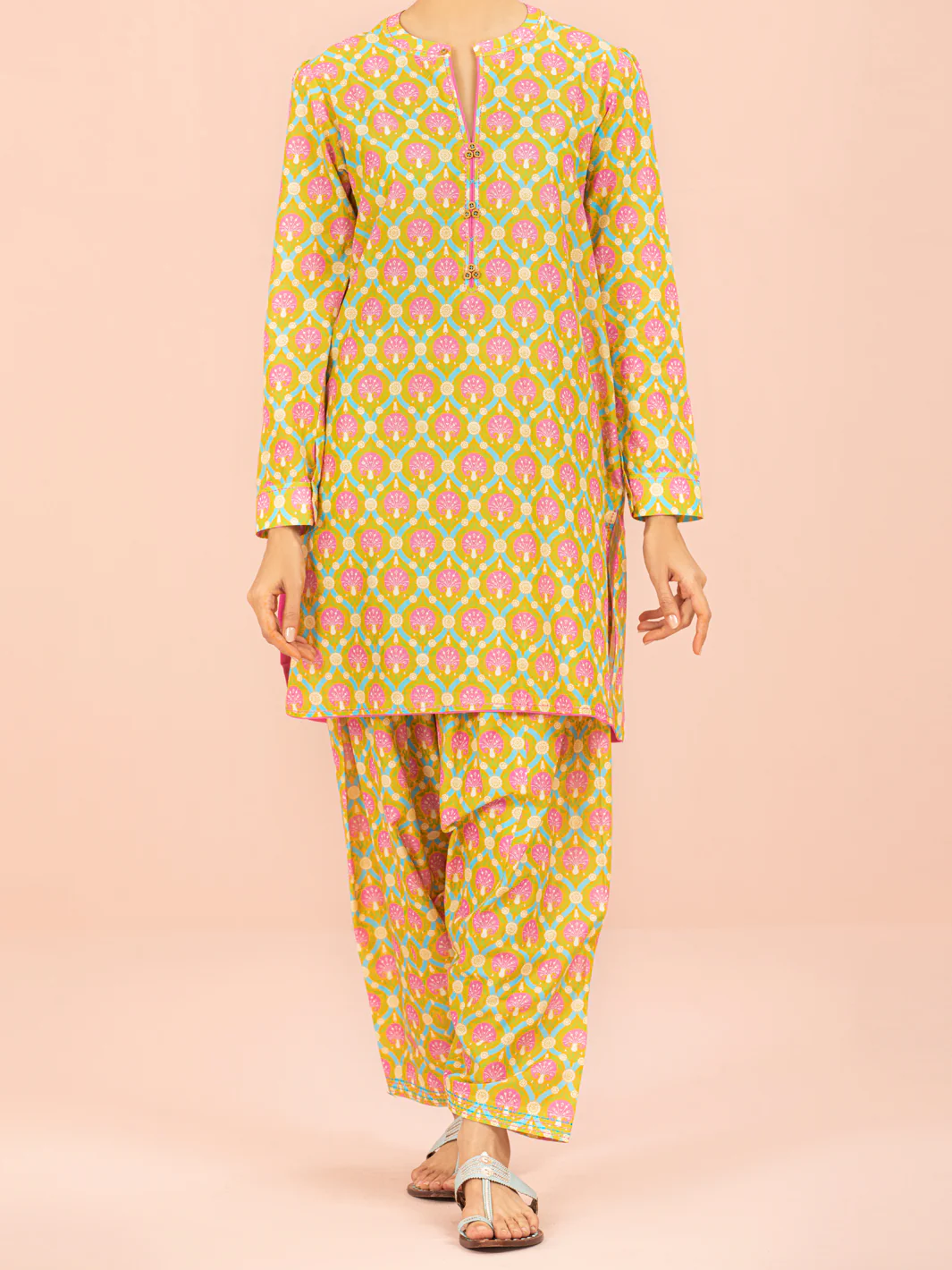 Yellow Lawn 2 Piece Unstitched - ALP-2PS-1564