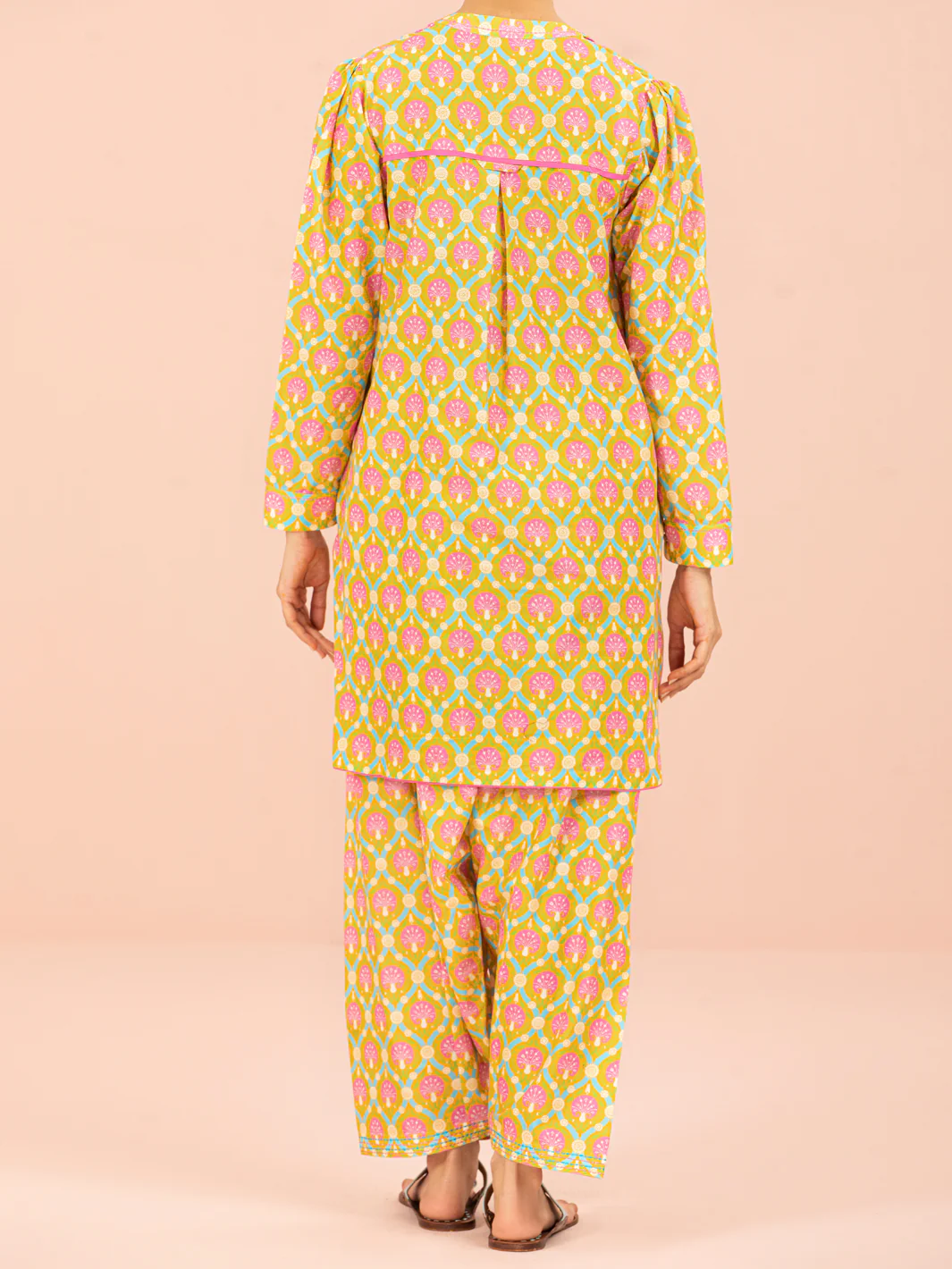 Yellow Lawn 2 Piece Unstitched - ALP-2PS-1564 - Image 2