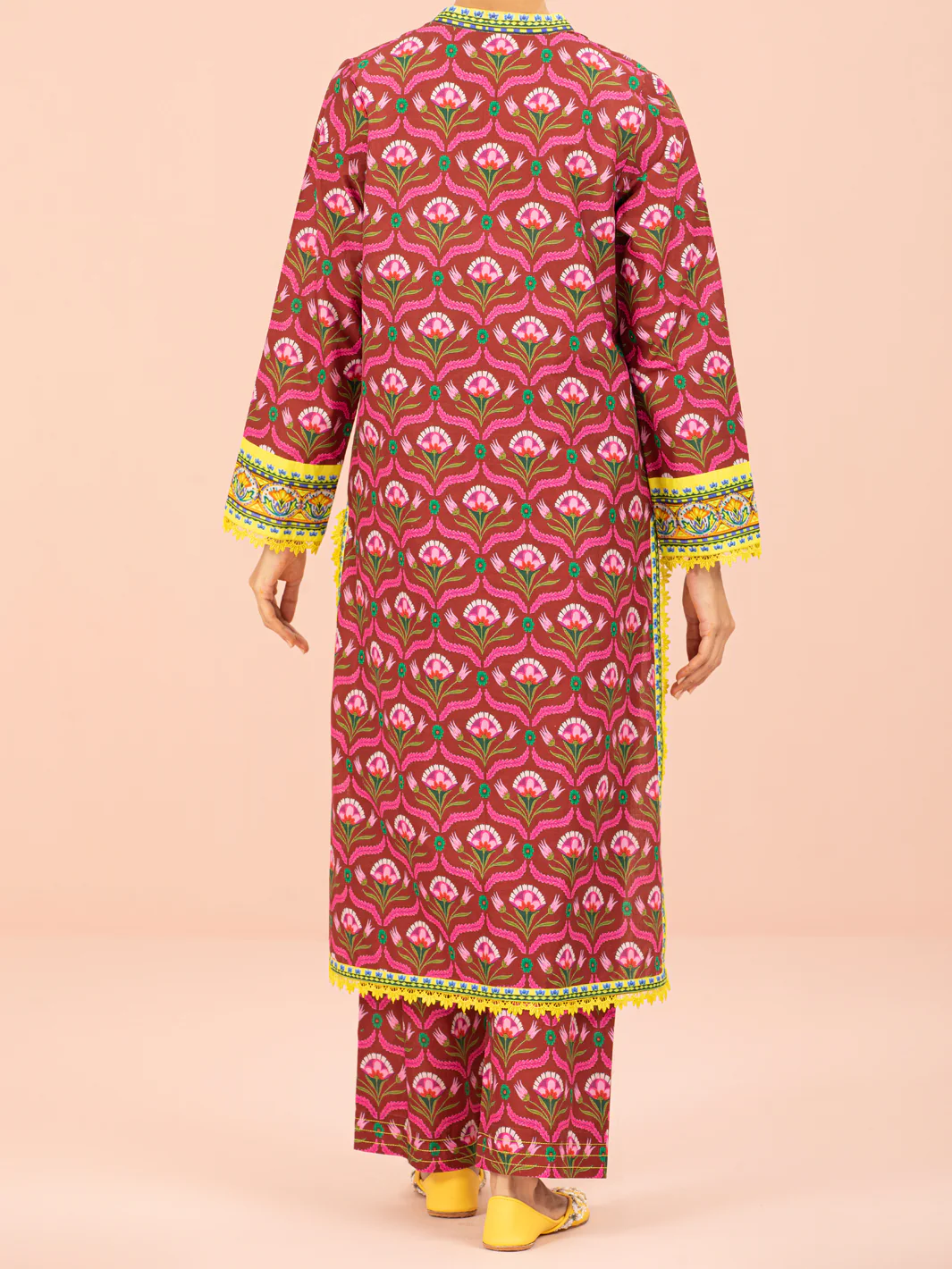 Maroon Lawn 2 Piece Unstitched - ALP-2PS-1565 - Image 2