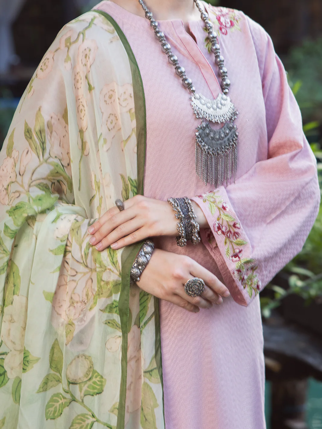 Light Pink Dobby 2 Piece Stitched - ALP-2PS-LKS-1830 - Image 4