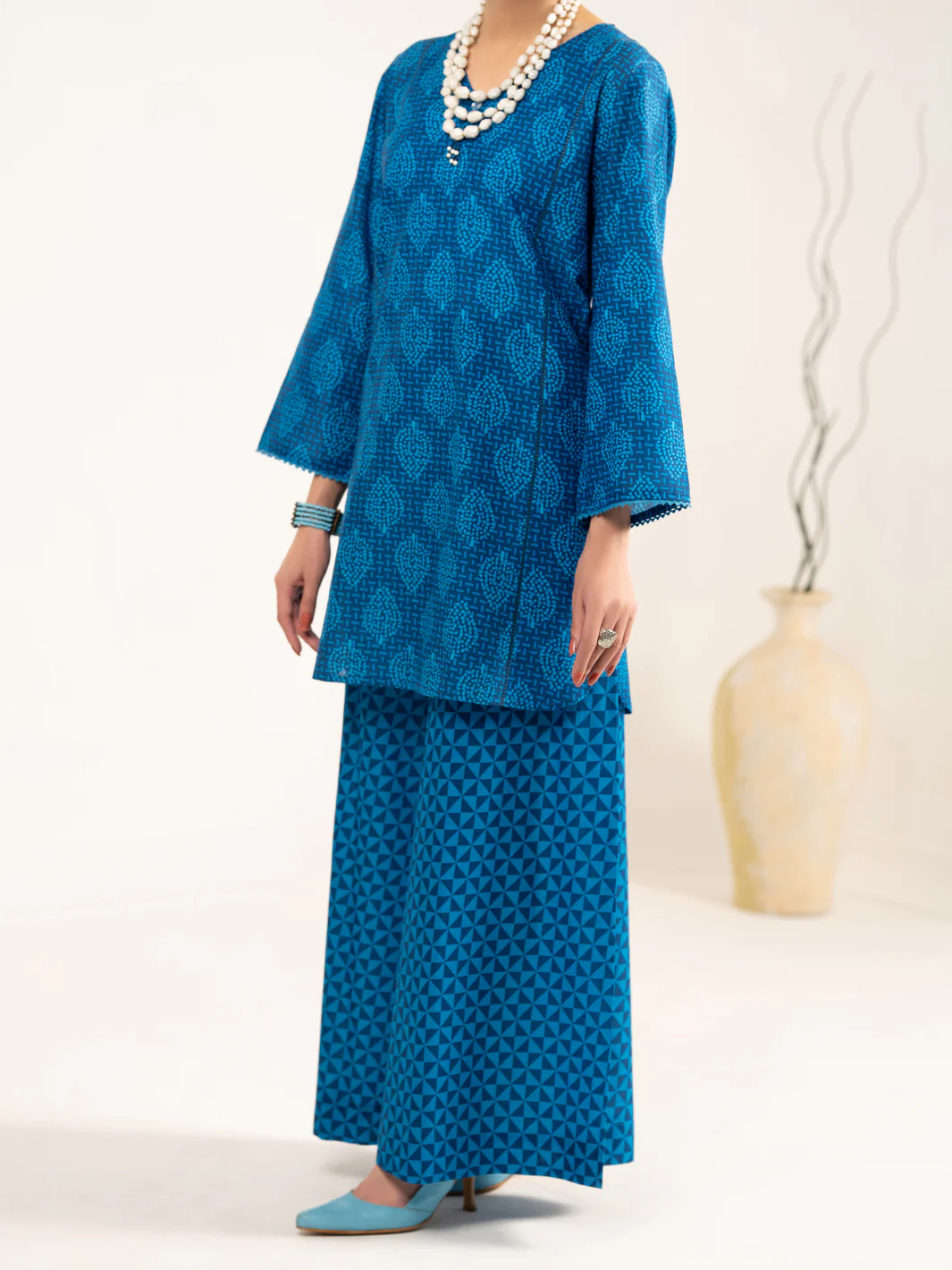 Blue Lawn 2Pc Stitched - ALP-2PS-LKS-2483 - Image 4