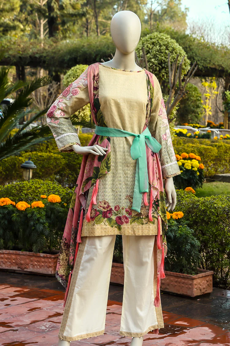 Natural 2 Piece Unstitched - ALP-332