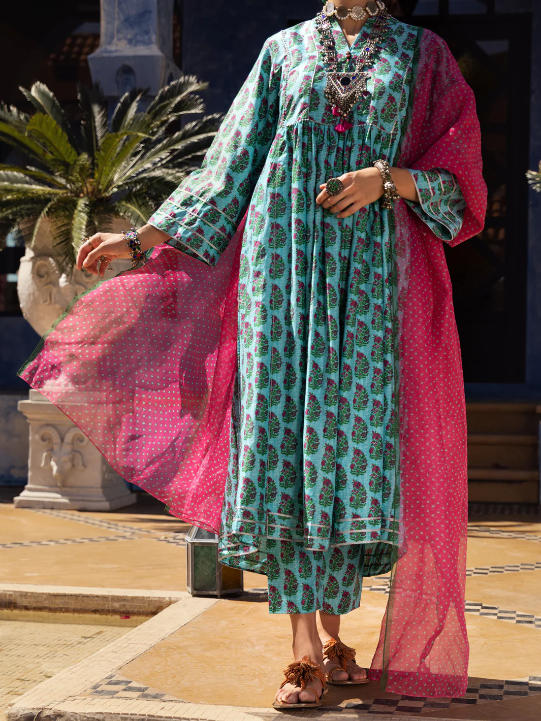 Aqua Lawn 3 Piece Unstitched - ALP-3PS-1498