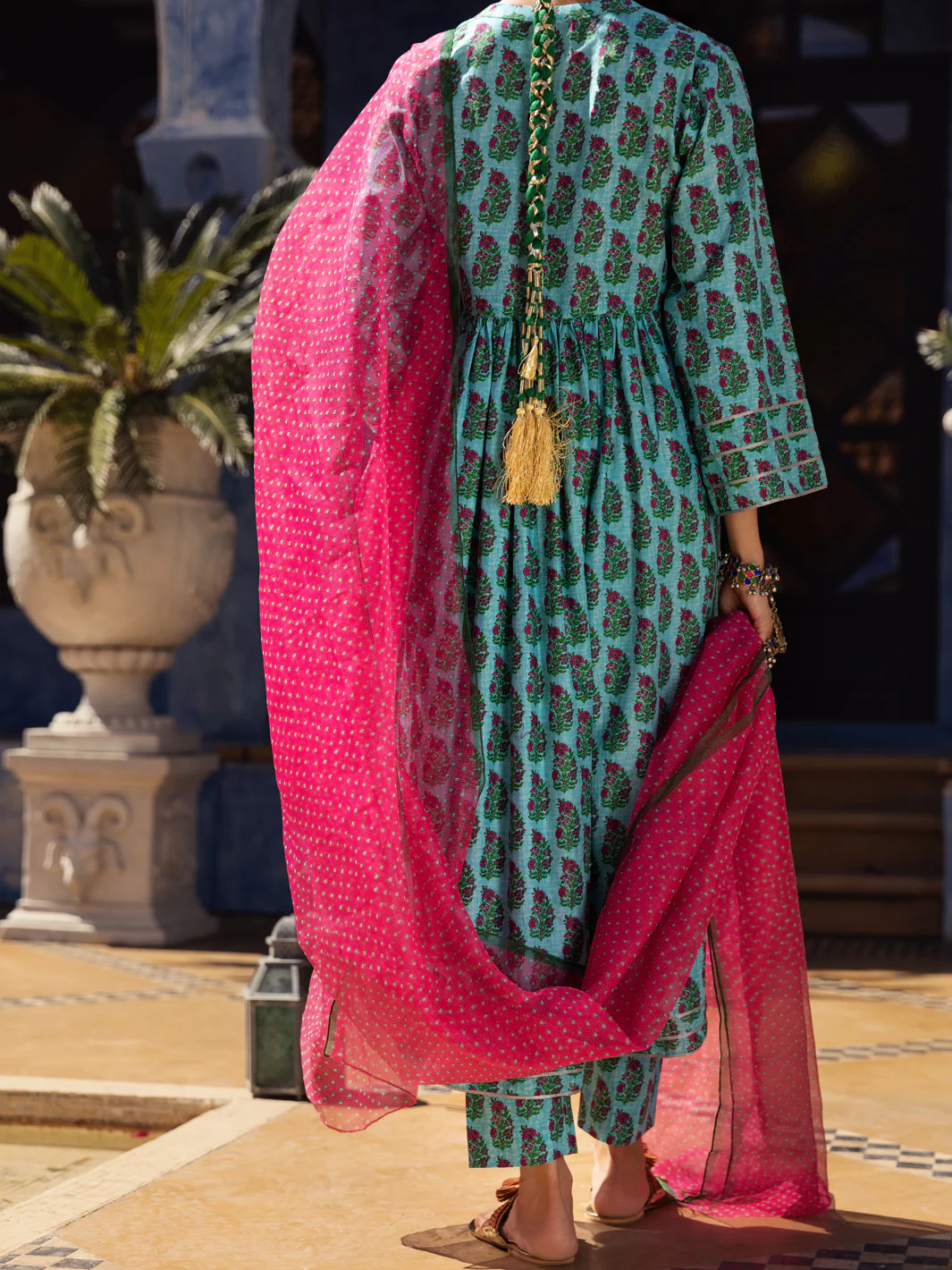 Aqua Lawn 3 Piece Stitched - ALP-3PS-1498 - Image 2