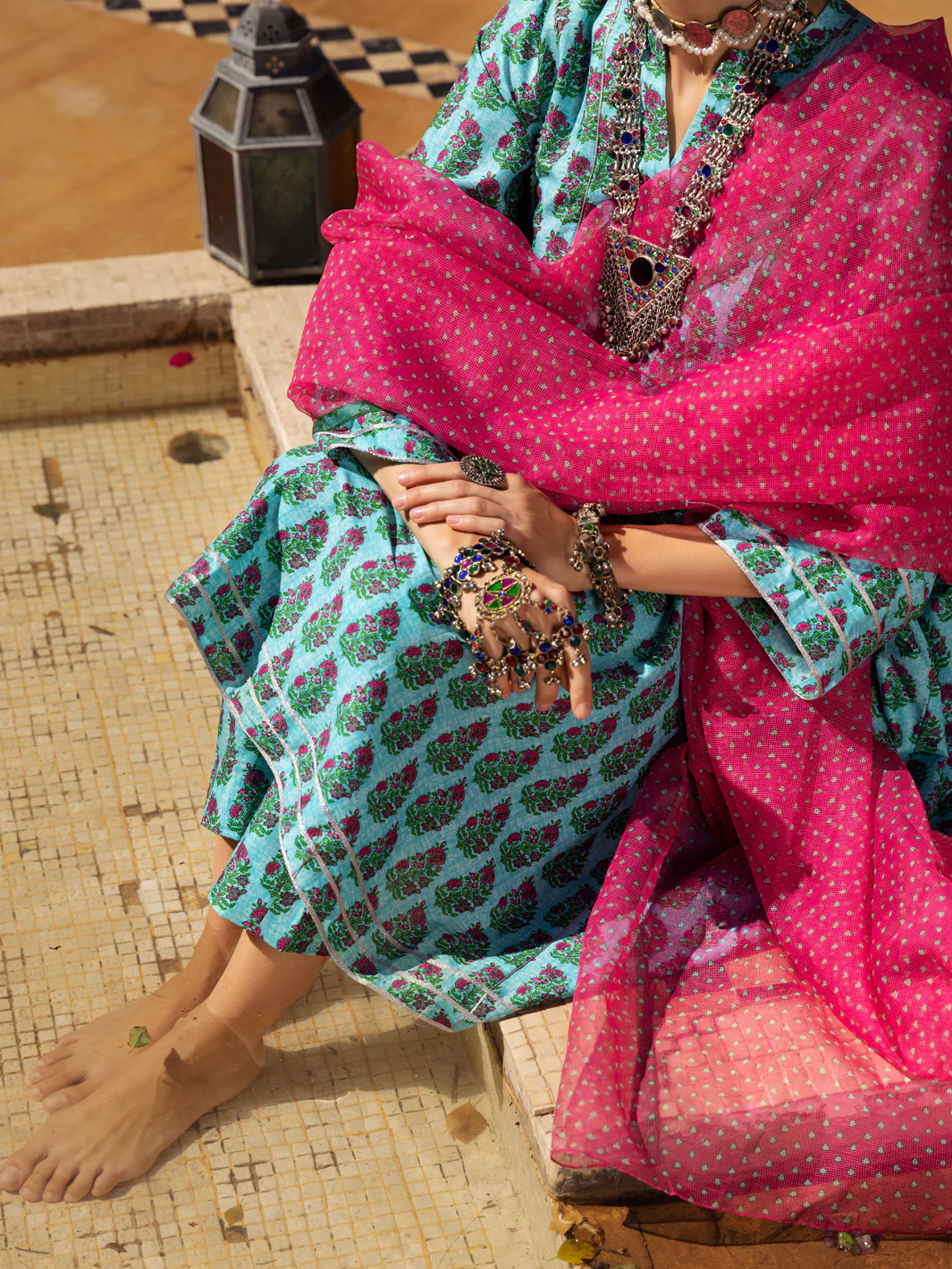 Aqua Lawn 3 Piece Stitched - ALP-3PS-1498 - Image 3