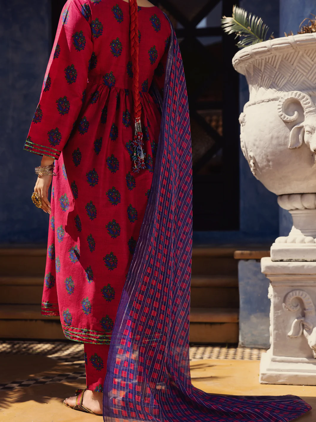 Fuchsia Lawn 3 Piece Unstitched - ALP-3PS-1501 - Image 2