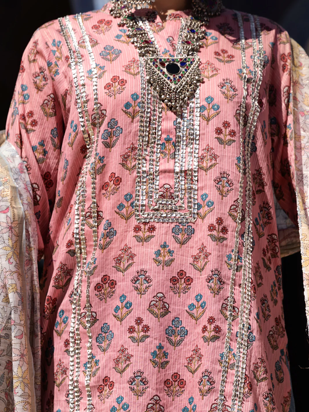 Peach Lino Kara 3 Piece Stitched - ALP-3PS-1505 - Image 5