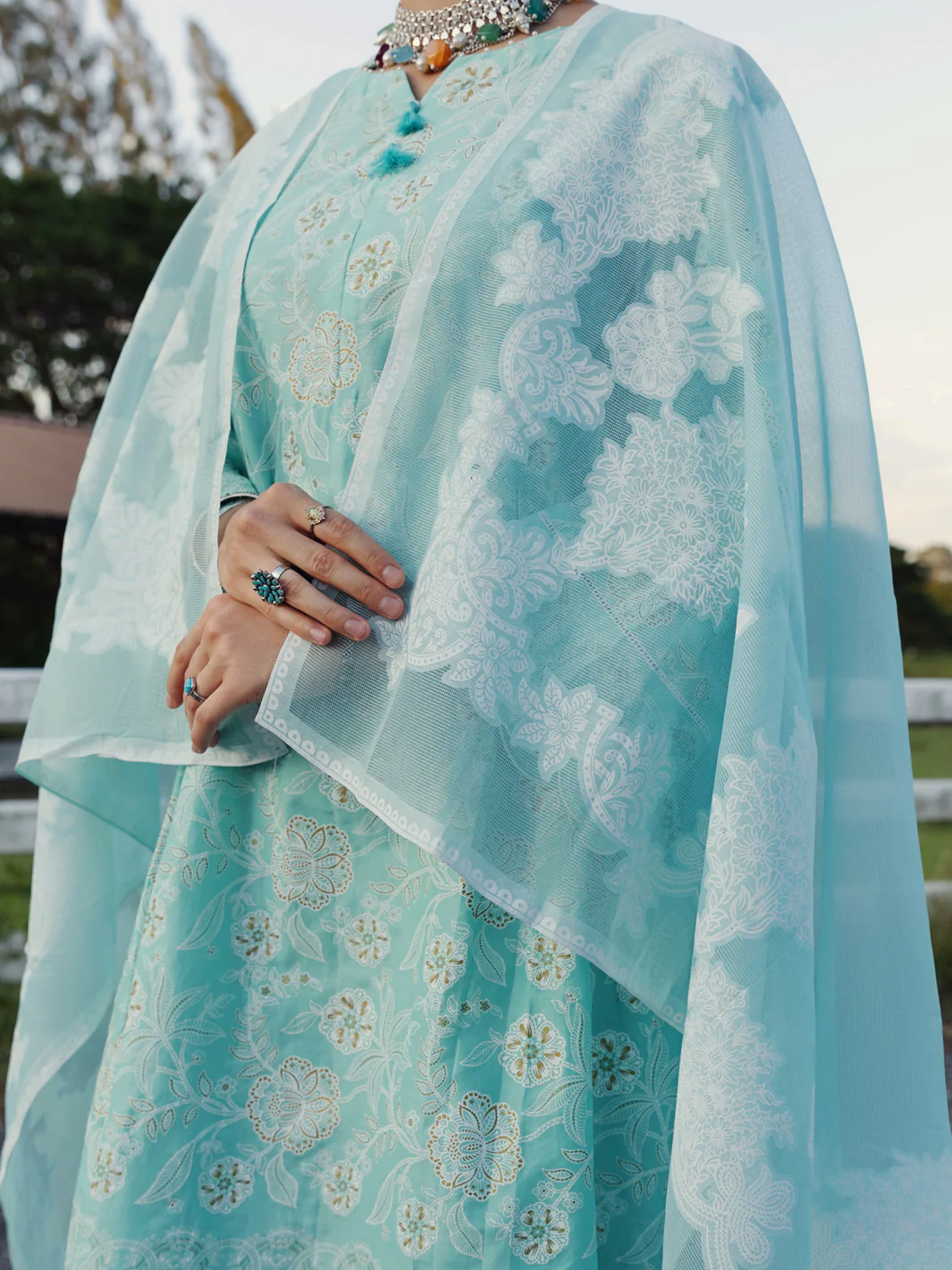 Ferozi Lawn 3 Piece Stitched - ALP-3PS-1506 - Image 4