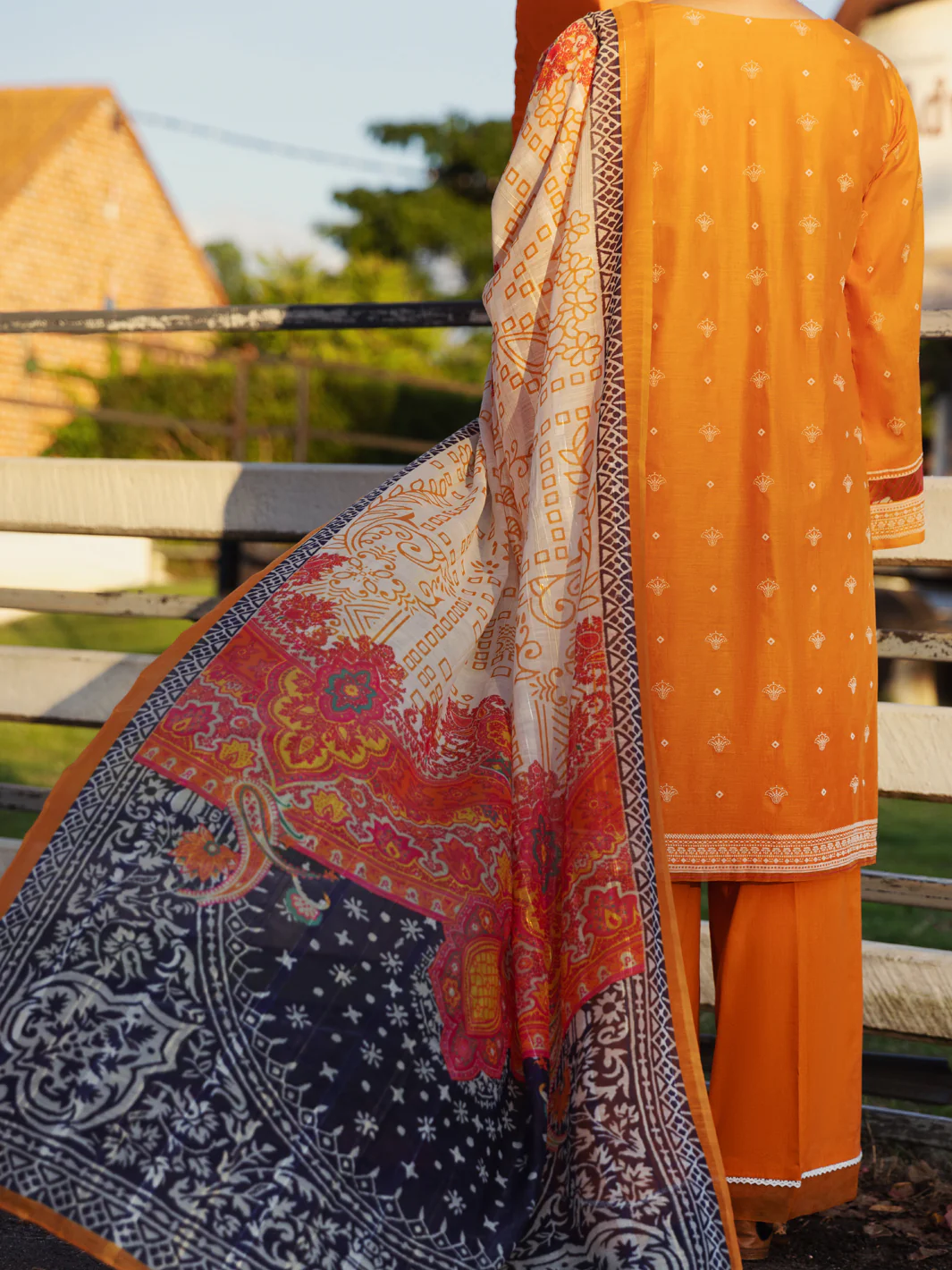 Mustard Lawn 3 Piece Unstitched - ALP-3PS-1513 - Image 2