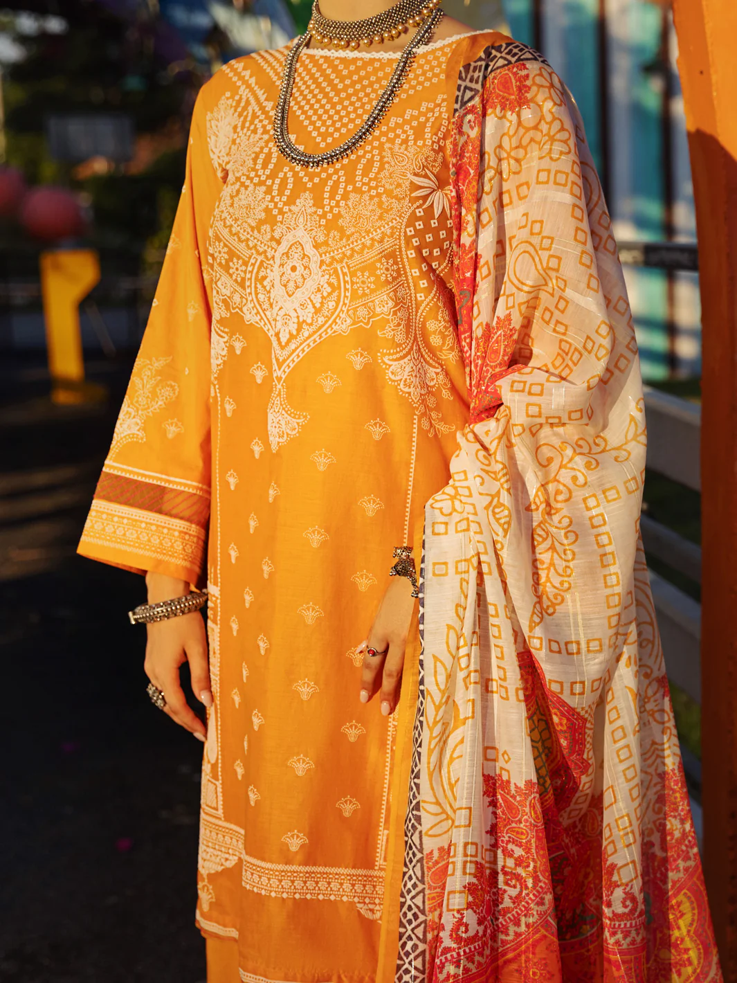 Mustard Lawn 3 Piece Unstitched - ALP-3PS-1513 - Image 3