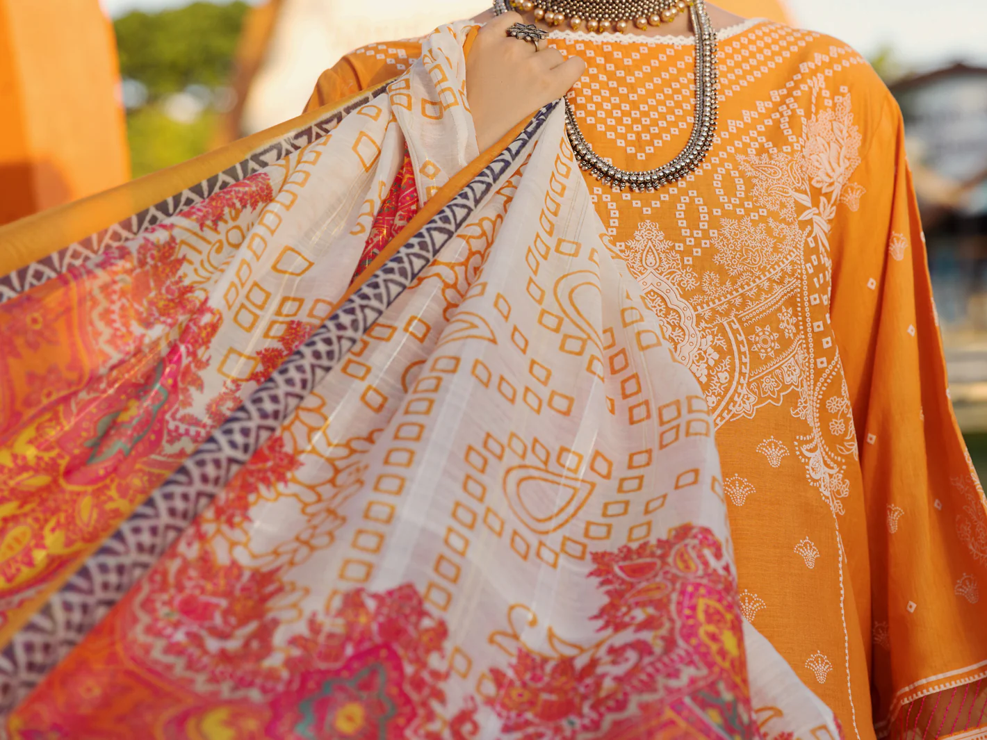 Mustard Lawn 3 Piece Unstitched - ALP-3PS-1513 - Image 4