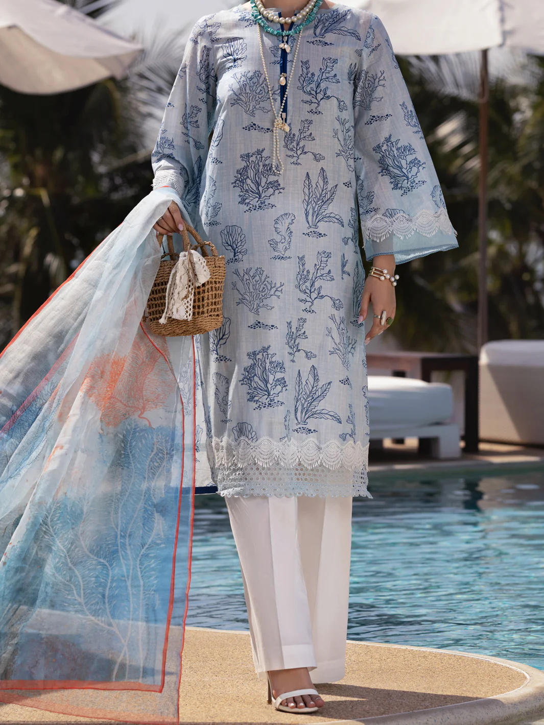 Royal Blue Lawn 3 Piece Unstitched - ALP-3PS-1517