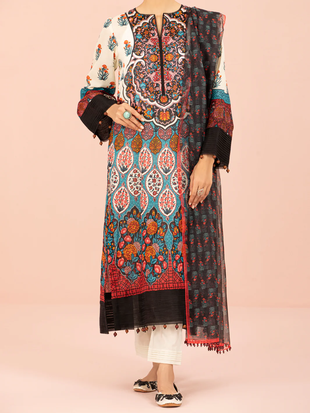 Multicolor Lawn 3 Piece Unstitched - ALP-3PS-1541