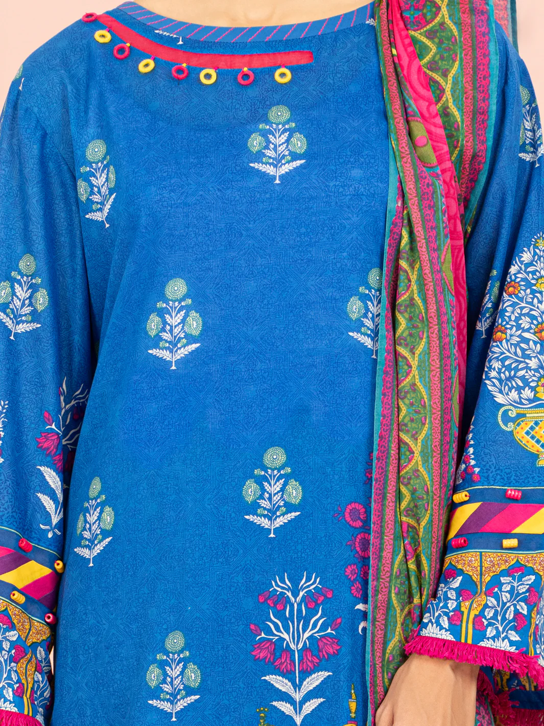 Blue Lawn 3 Piece Unstitched - ALP-3PS-1545 - Image 3