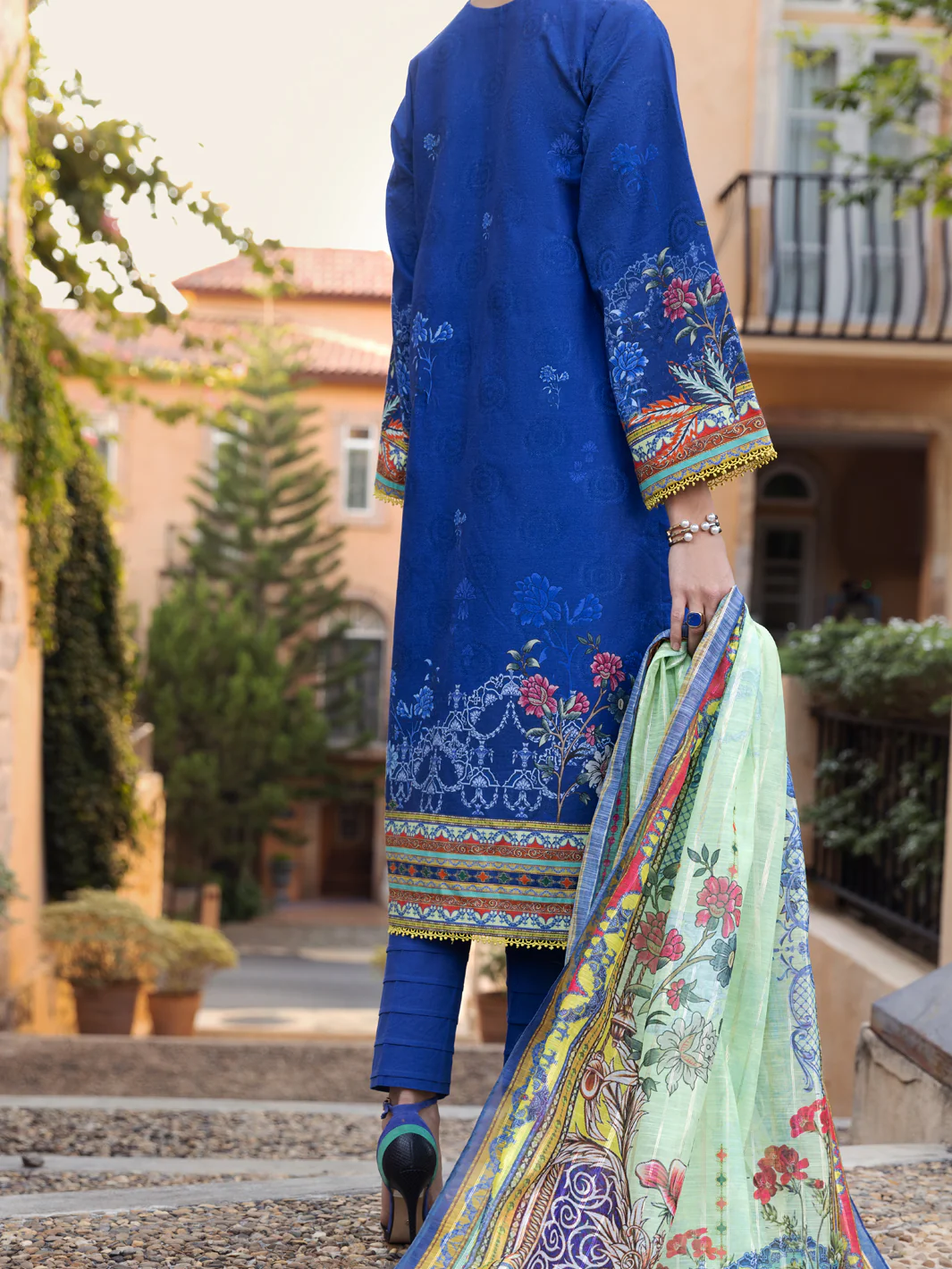 Blue Lawn 3 Piece Stitched - ALP-3PS-1573 - Image 2