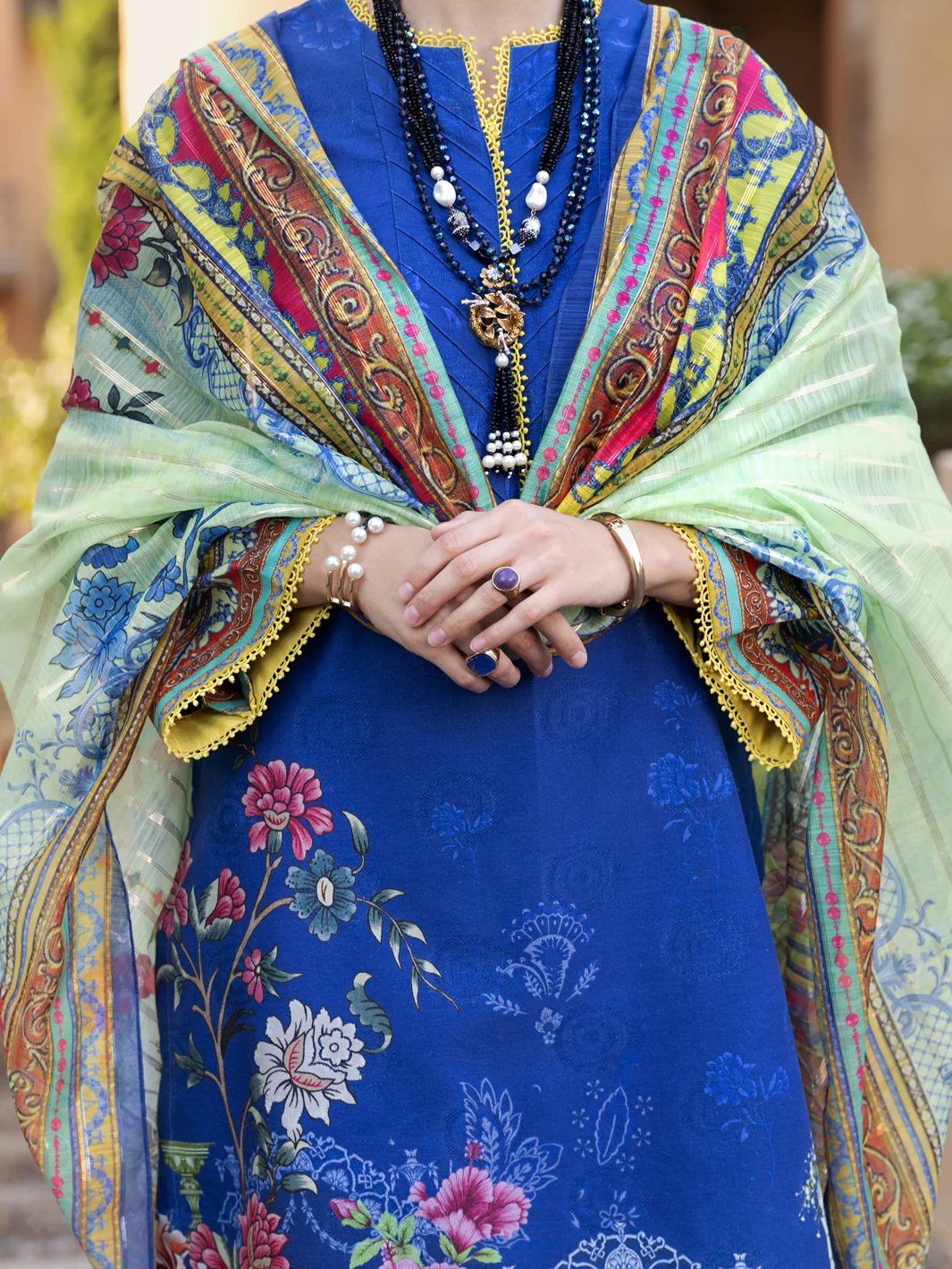 Blue Lawn 3 Piece Stitched - ALP-3PS-1573 - Image 4