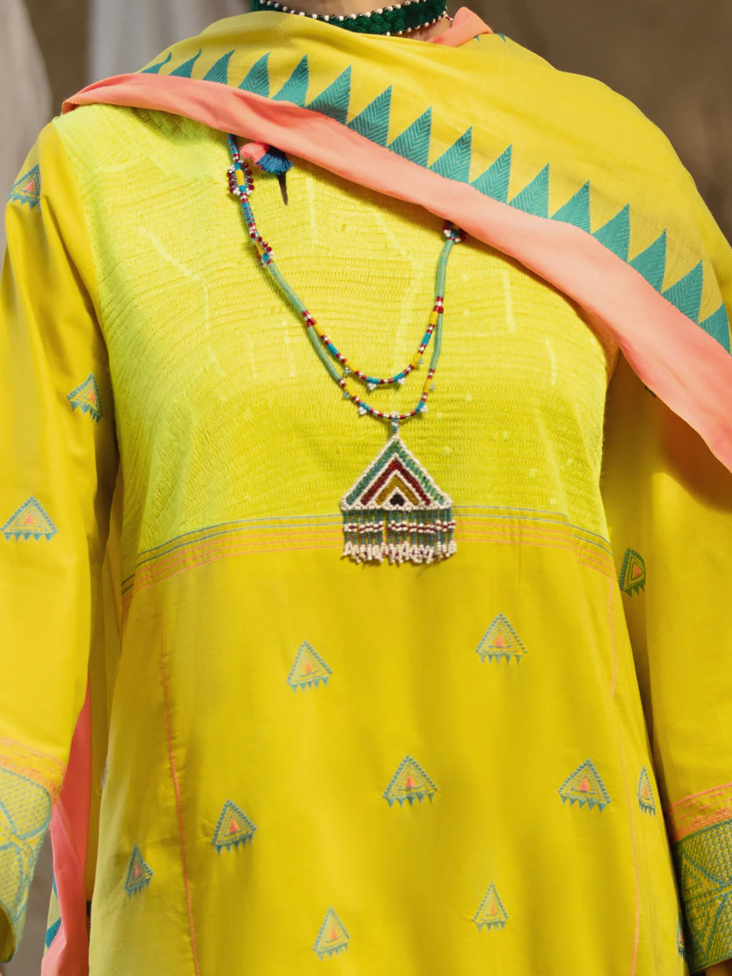 Lime Green Lawn 3 Piece Unstitched - ALP-3PS-1580 - Image 4