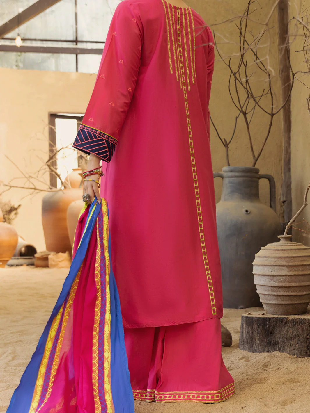 Pink Lawn 3 Piece Unstitched - ALP-3PS-1583 - Image 2