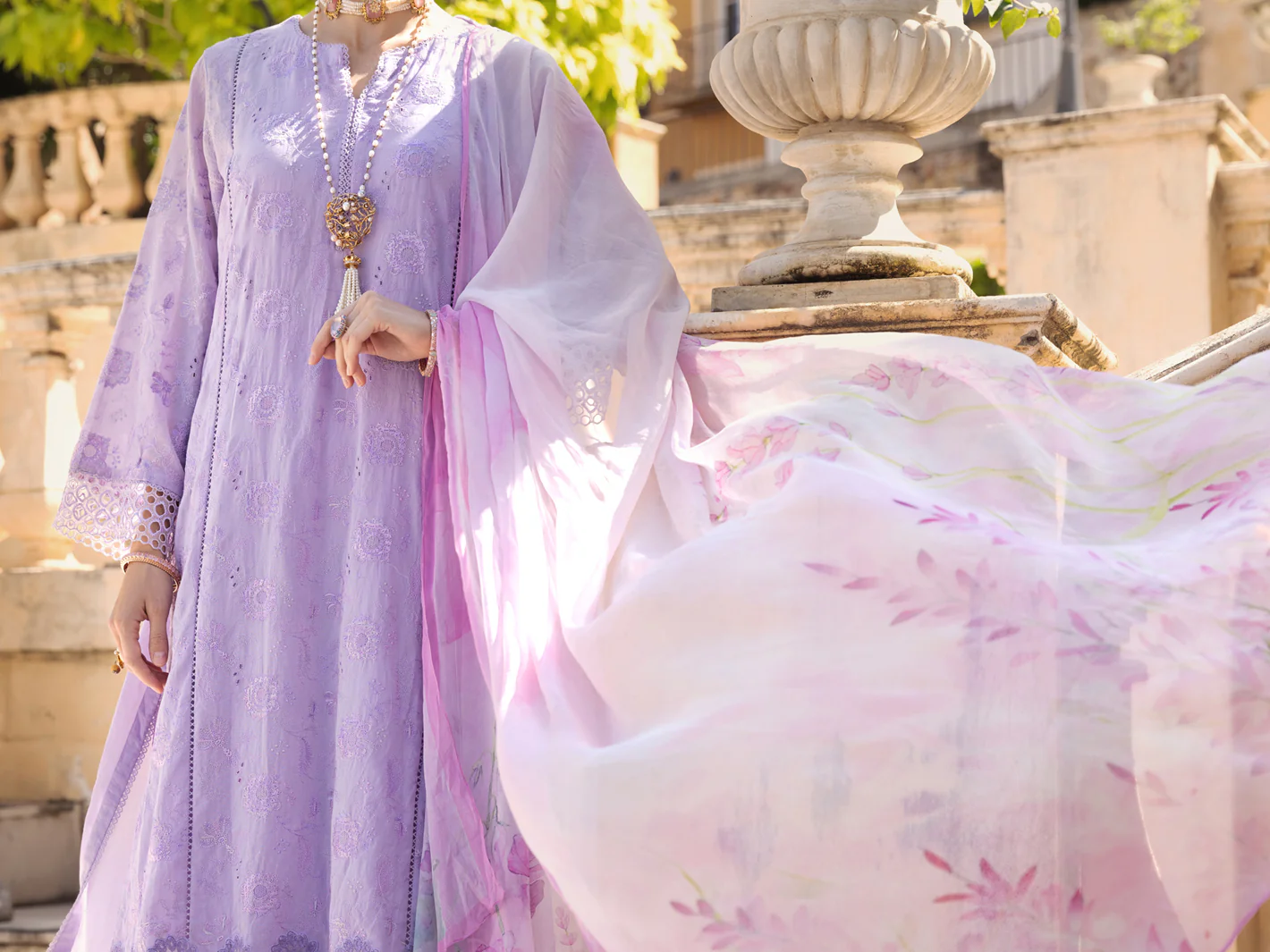Light Purple Lawn 3 Piece Unstitched - ALP-3PS-1587 - Image 3