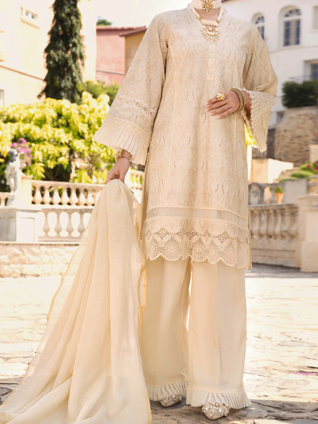 Beige Lawn 3 Piece Unstitched - ALP-3PS-1588
