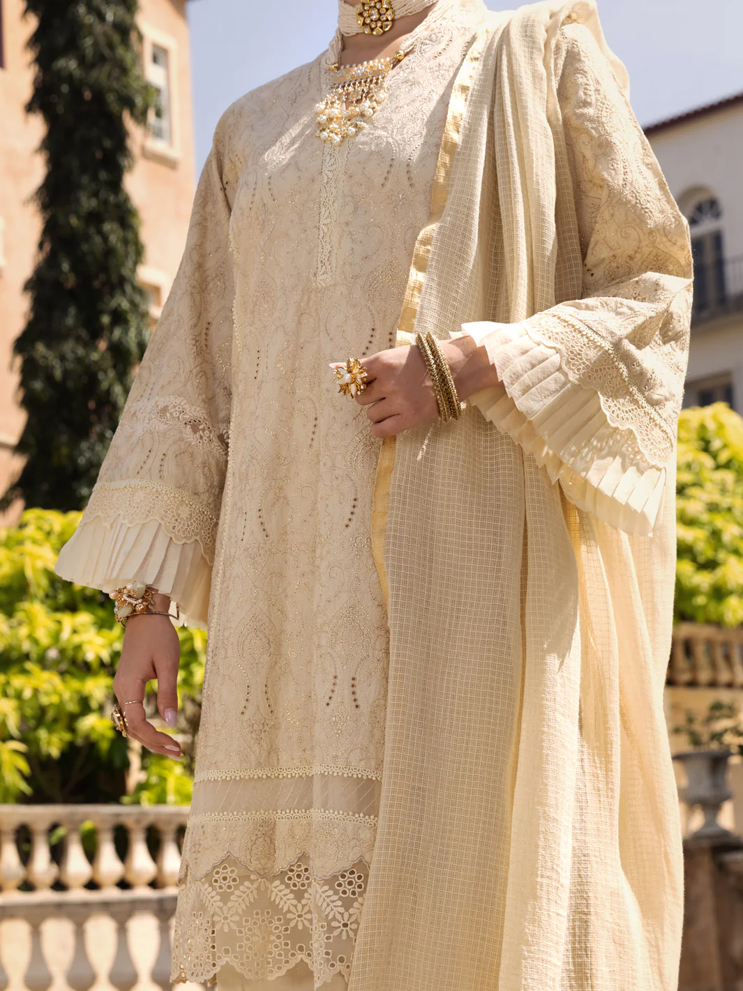 Beige Lawn 3 Piece Unstitched - ALP-3PS-1588 - Image 3