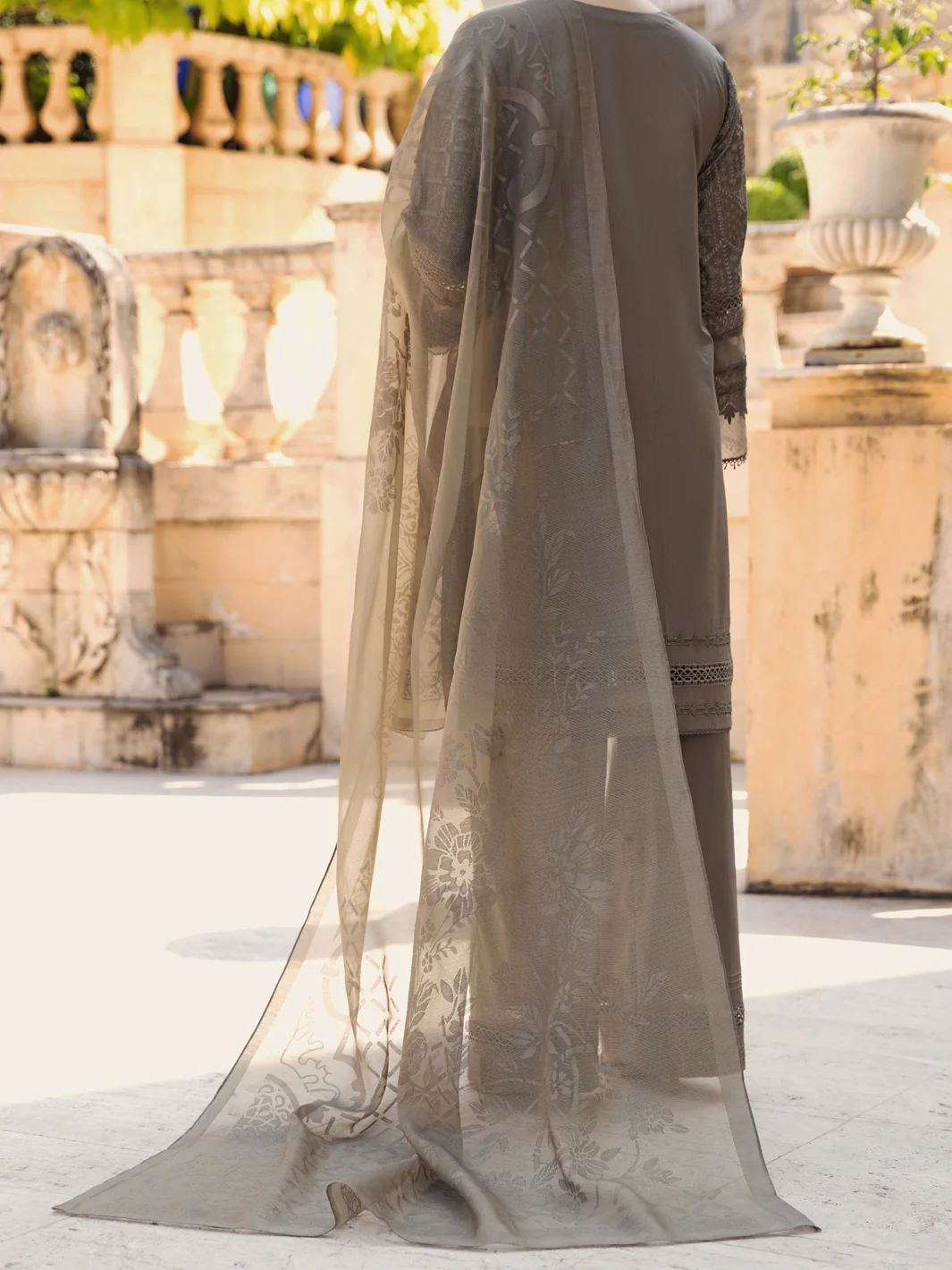 Mehndi Schiffli Lawn 3 Piece Stitched - ALP-3PS-1590 - Image 2
