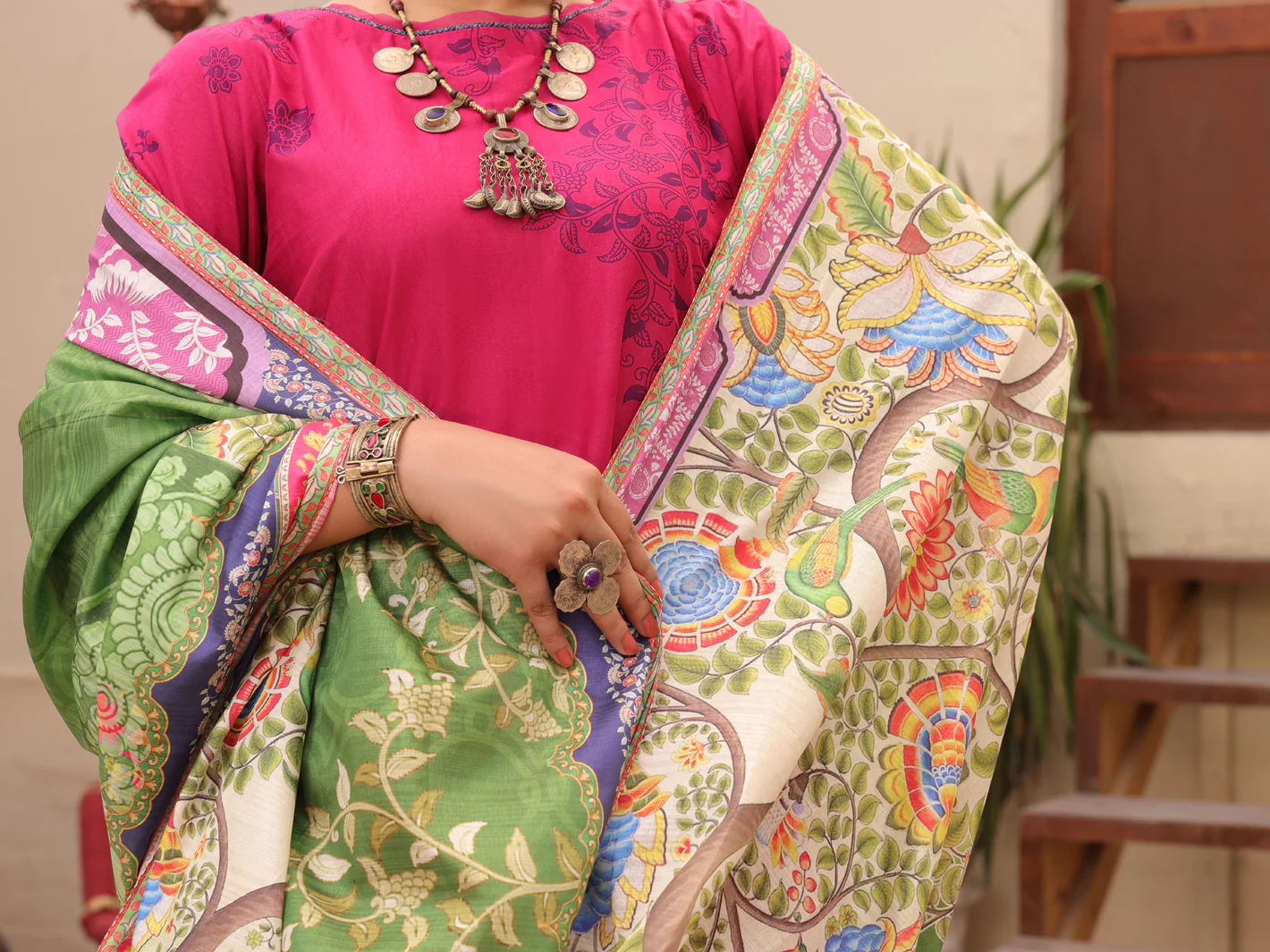 Fuchsia Lawn 3 Piece Unstitched - ALP-3PS-1607 - Image 4