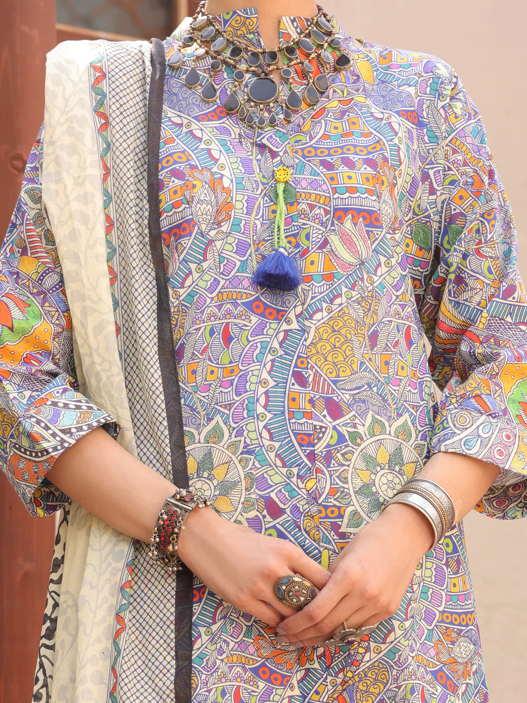 Multicolor Lawn 3 Piece Stitched - ALP-3PS-1609 - Image 4
