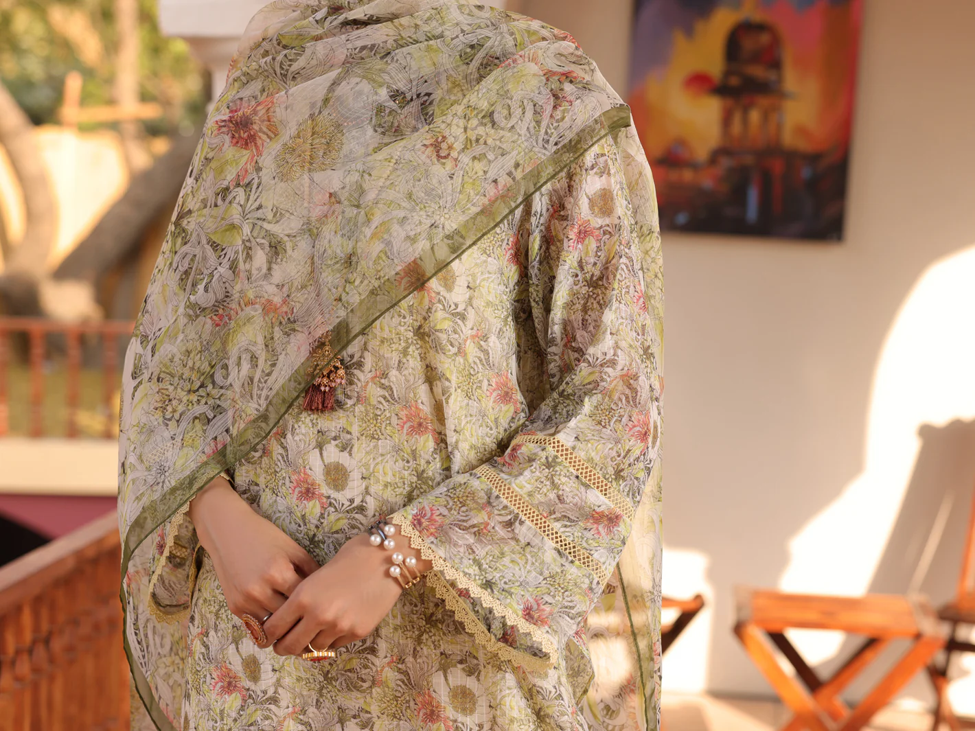 Beige Poly Slub 3 Piece Stitched - ALP-3PS-1612 - Image 3