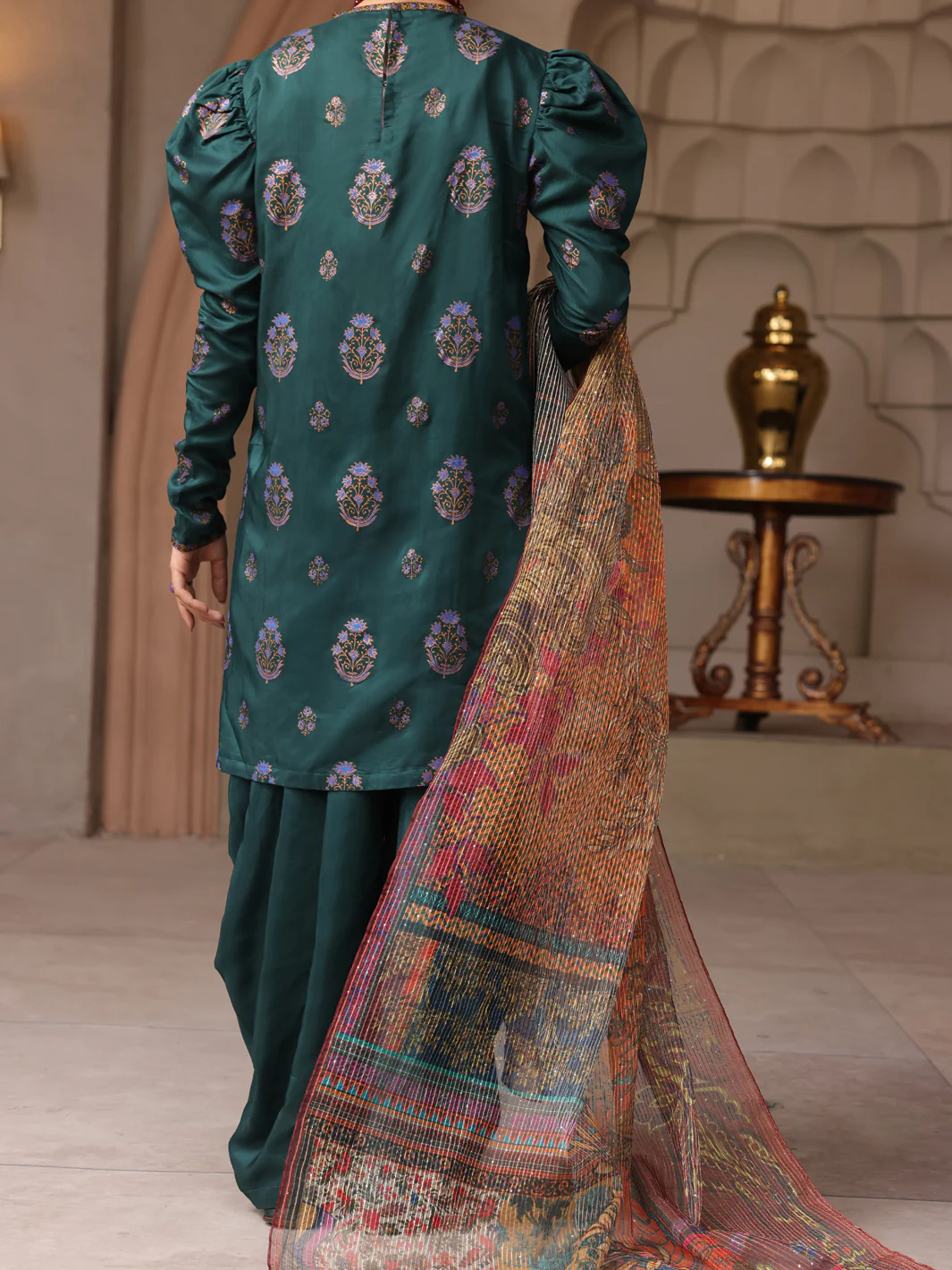 Green Viscose 3 Piece Stitched - ALP-3PS-1646 - Image 3